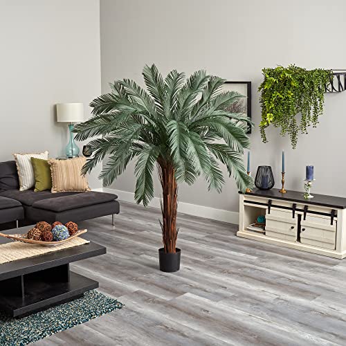 Nearly Natural 6ft. Cycas Artificial Tree, UV Resistant (Indoor/Outdoor)