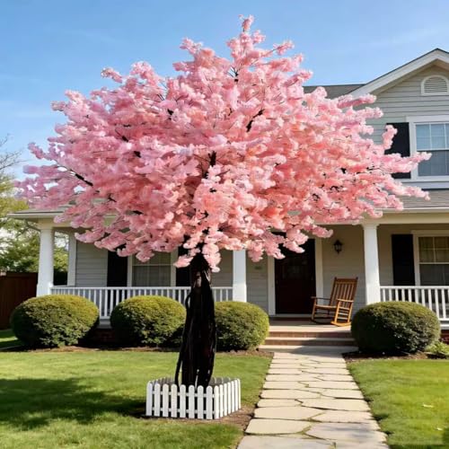 Cherry Blossom Tree Wishing Tree Handmade Shopping Wedding Party Indoor and Outdoor Decoration Artificial Cherry Blossom Tree (13.12ftX13.12ft) - size: 13.12ftX13.12ft