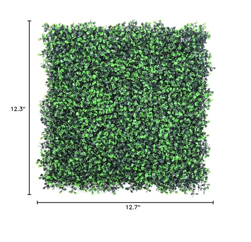 Grooy 16PCS Grass Wall, Artificial Boxwood Panels, Privacy Hedge Fence Screen with UV Protection, Greenery Backdrop for Indoor Home Wedding Decor and Outdoor Garden Backyard