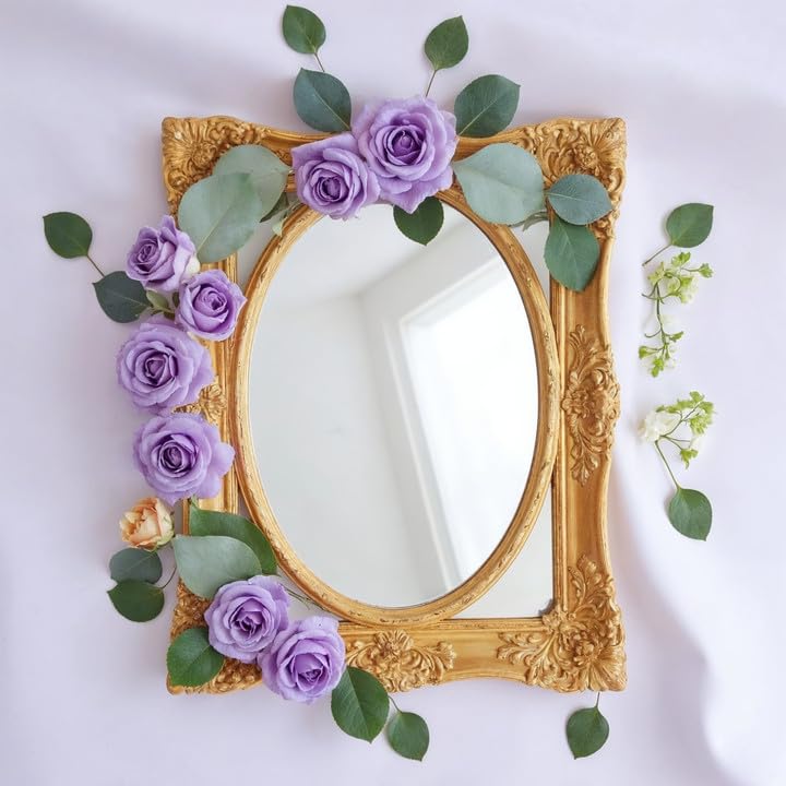 Yinsun 50pcs Mini Purple Roses Artificial Flower Heads, 1.57” Silk Fake Flowers for DIY Wedding Bridal Shower Baby Shower Party Centerpieces Decoration - color: Purple, size: 1.57 Inch