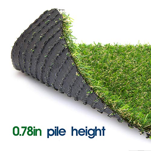 Artificial Grass Lawn Turf 0.8inch Realistic Synthetic Grass Mat, Indoor Outdoor Garden Lawn Landscape for Pets,Fake Faux Grass Rug with Drainage Holes - size: 1FTX40FT