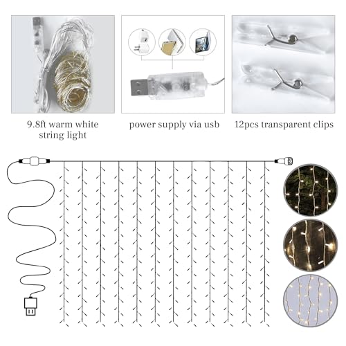 10ft x 10ft Peach Backdrop Curtain Panels with Lights String for Parties, Sheer Tulle Wedding Photo Backdrops Drapes for Baby Shower Birthday Party Decorations Background for Photography - color: Peach, size: W5' x H10'(2 panels)