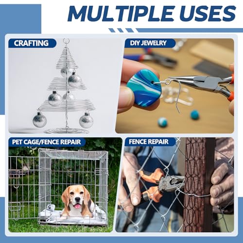 Pelopy 12 Gauge 304 Stainless Steel Wire 100 FT Metal Wire Armature Bendable Armature for Sculpting Dolls Floral Jewelry Making Weaving DIY Crafts, Silver - size: 12 Gauge,100ft