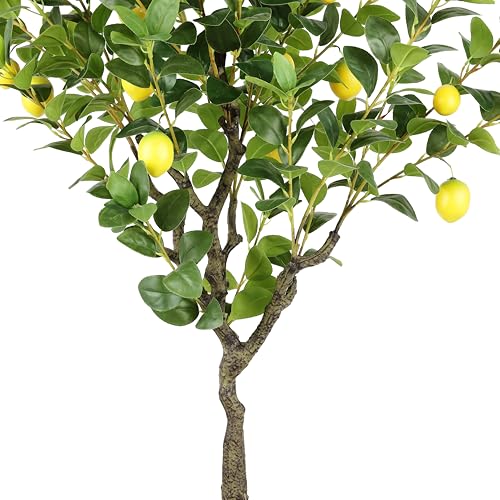 SAFAVIEH Home Collection Faux Artificial 60-inch Decorative Potted Lemon Tree