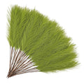 50pcs Grass Green Pampas Grass 21.6 Inch Non-Shedding Faux Pampas for Modern Neutral Home, Boho Wedding and Cream Tone Vase Arrangements - color: Grass Green