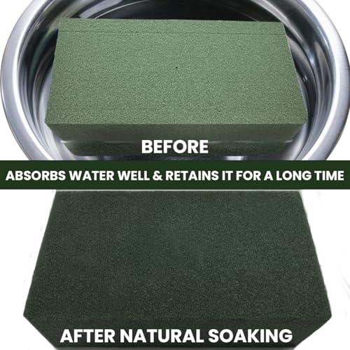 Ortarco 3 Pack Floral Foam Blocks (5.5" x 3.1" x 1.7") Wet and Dry Flower Foam for Flower Arrangements Supplies, Flower Foam Blocks for Fresh or Artificial Flowers in Art, Crafts and DIY Decorations - size: 3Pack(5.5x3.1x1.7)