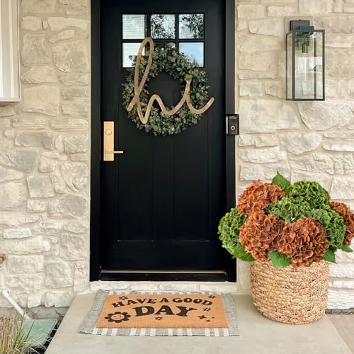JINWOE Fall Hydrangea Artificial Flowers, 3Pcs 21" Raw Umber Brown Latex Real Touch Flowers, Faux Silk Flowers Fake Artificial Hydrangeas with Stems for Bouquet Table Centerpieces Halloween - color: Brown, size: 3pcs