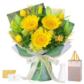 Preserved Sunflower Bouquet - Forever Flowers for Delivery, Long-Lasting Flower with Gift Box, Eternal flowers Bouquet, Mothers Day Gifts for Mom Grandma Wife, Anniversary Birthday Gifts for Women