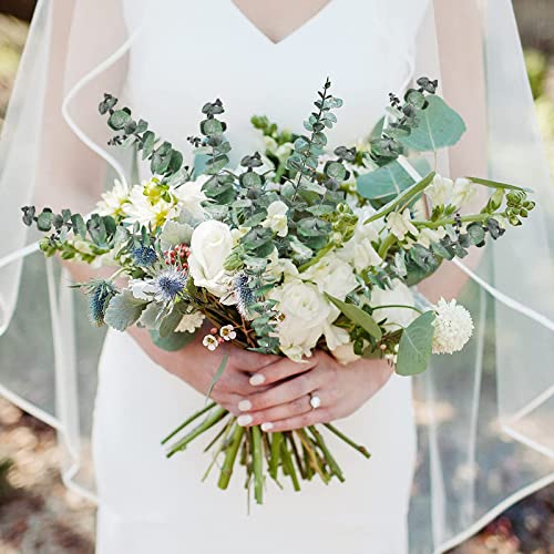Real Dried Eucalyptus Stems, 20PCS Preserved Eucalyptus Plant 17inch Fresh Eucalyptus Greenery Plant for Vase Home Shower Wedding Festival Home Decoration - color: Green, size: 20Pcs Eucalyptus Stems