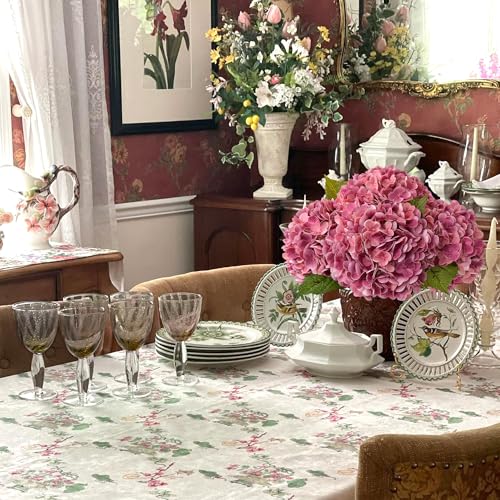 JINWOE Magenta Pink Hydrangea Artificial Flowers, 3Pcs 21" Real Touch Latex Large Royal Faux Silk Flowers, Full Fake Artificial Hydrangeas with Stems for Bouquet Table Centerpieces Home - color: Magenta Pink, size: 3pcs