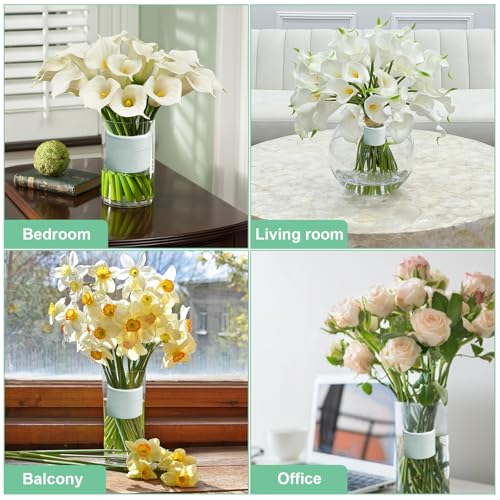 2 Pack Flower Arrangement Holder for Vase, Spiral Blossom Grid Flower Frog Stem Support, Ikebana Bouquet Tool (Green) - color: Green