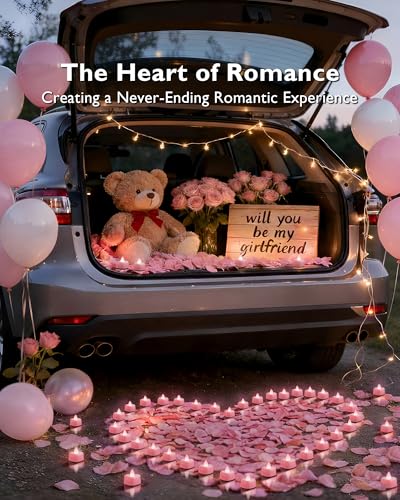Amagic 2000 Pieces Pink Artificial Rose Petals with 24 Pink Heart LED Tea Lights, Rose Petals and Candles Set for Proposal, Anniversary, Romantic Night, Wedding Decor - color: 24 Pcs Pink Candles + 2000 Pcs Pink Petals