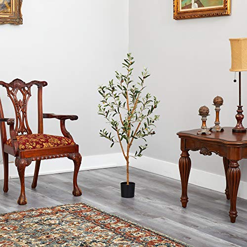 Nearly Natural 3.5ft. Olive Artificial Tree - size: 3ft 6in
