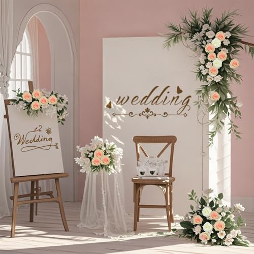 10 Pcs Champagne Rose Artificial Flower, Faux Silk Flowers With Long Stems, Fake Roses Bulk Bouquet for Decoration Valentine's Day Centerpieces Proposal Bridal Bouquets Shower Party Home Floral Decor - color: Champagne