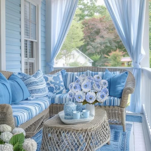 2 Pcs Artificial Flowers Zinnias Silk Flowers with Stems Blue Zinnia Elegans Artificial Flowers for Outdoors Floral Arrangements Table Centerpieces Wedding Party Home Spring Summer Decor - color: Blue