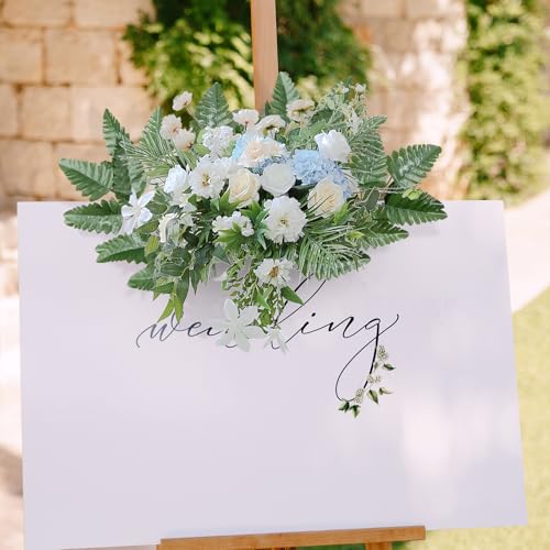 XONOR Artificial Silk Leaf Fern - Artificial Fern Leaves Stem Faux Greenery Plant for Cemetery Grave Headstone Wedding Home Garden Decoration (100Pcs, Dark Green)