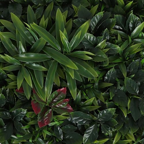 3rd Street Inn Artificial Greenery Wall Panels for Privacy - 12-Pack - color: Jungle Mix