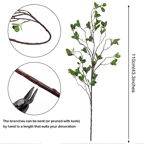 SzJias Faux Stems Artificial Branches for Vase Faux Branches Greenery Plant Stems for Vase Fake Tree Branches (3 Branches, 43.5inch/Branches)