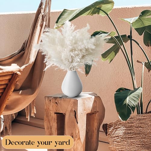 30PCS White Pampas Grass for Home Decor - Elegant Boho Decor - Premium Quality Pampas Grass Stems - Perfect for House, Nursery, Western, Wedding, Table, and Bohemian Decor - size: 30PCS-White