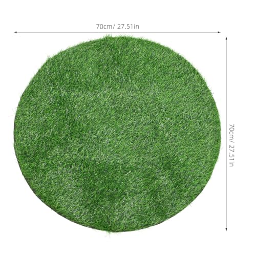 BESPORTBLE Manhole Cover Decoration Lawn Carpet Turf Rug Placemats Fake Grass Table Settings for Dining Table Decor Grass Mat Dining Table Mats Green Plants Plastic Coffee
