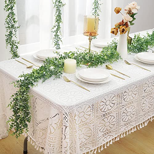 Dolicer 3 Pack Artificial Eucalyptus Garland, 6Ft/Pcs Greenery Garland Faux Vines Garlands Plant Artificial Hanging Eucalyptus Leaves Green Garlands Decor for Bedroom Wedding Arch Wall Party Table - color: Grey Green, size: 3 Packs