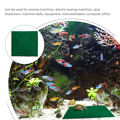 Fish Tank Artificial Turf Mat Simulation Grass for Turtle Basking Area Home Landscaping Decor Fake Grass for Aquariums and Flowerpots - size: 12" x 12" (Runner)