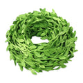 66 ft Leaf Ribbon, Artificial Eucalyptus Garland Rattan Leaf String, Decorative Jungle Wild Green Plant Leaves for Baby Shower Home Wedding Party Spring Decor Balloon Garland Wreaths DIY Craft - size: Small 66 ft