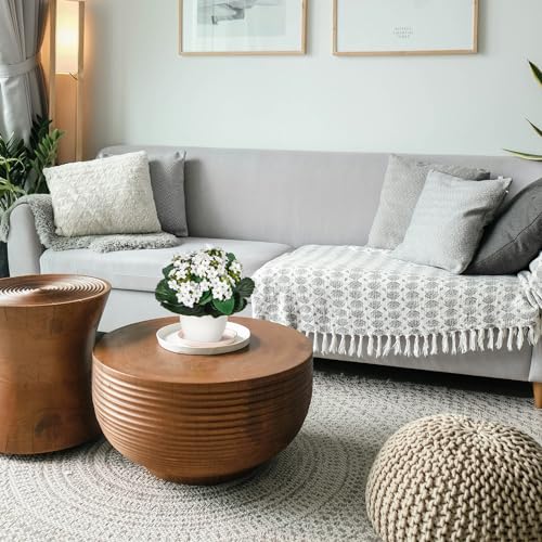 Kalanchoe Artificial Flowers Bush White Faux Silk Flowers Artificial Plants & Flowers in Vase Small Potted Plant Fake Flower with Pot Arrangement Home Decor Office Bathroom Shelf Desk Decoration - color: Kalanchoe - White (8.3inch)