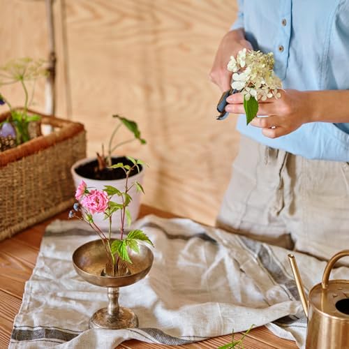 8Pcs 1.34 Inch Flower Frogs for Arrangements Vase Ikebana Kenzan Round Brass Floral Pin Frogs Stem Holder Flower Arranger Pin Fixed Tools for Home Decoration Craft (Gold)