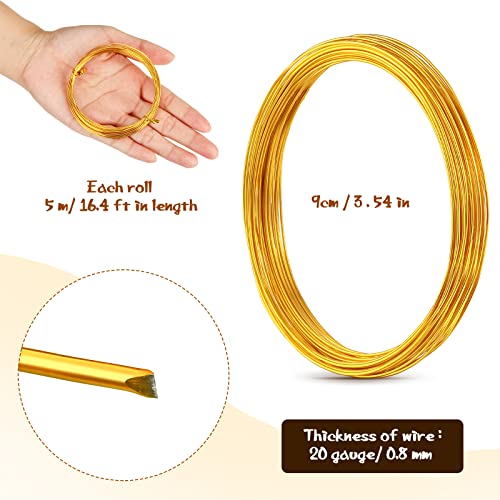 Ferraycle 25 Rolls 410 Feet Colored Aluminum Craft Wires, 25 Colors 20 Gauge/ 0.8 mm Flexible Metal Artistic Floral Beading Wire for Jewelry DIY Craft Wreath Making - color: 25 Colors, size: 410 Feet