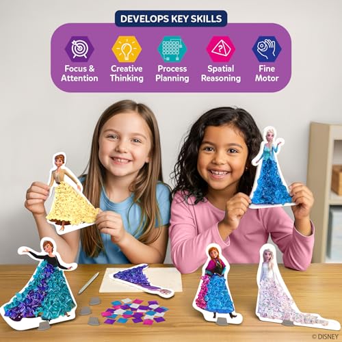 Skillmatics Poke-in Art – Disney Frozen, Mess-Free Fun for Kids, DIY Wood Craft Kits, Creative Activity, Gifts for Girls Ages 4, 5, 6, 7, 8, 9, Includes Elsa & Anna - style: 6. Disney Frozen