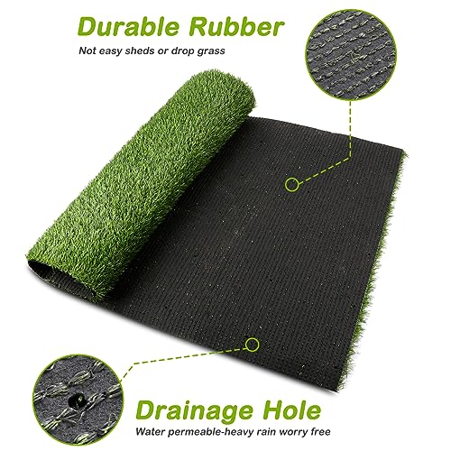 CooZero Artificial Grass, Professional Dog Grass Mat, Potty Training Rug and Replacement Turf Outdoor Rug Patio Lawn Decoration, Easy to Clean with Drainage (39.4 x 31.5 inch) - size: 39.4 x 31.5 inch