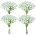 120PCS Baby Breath Artificial Flowers Babies Breath Flowers Artificial Bulk Faux Flower Bouquet White Flores Real Touch Fake Flower Arrangements Wedding Centerpieces Tables Decorations