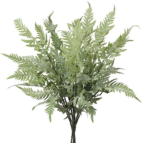 Briful 30" Artificial Boston Fern Plants Bushes Fake Shrubs Bush Greenery Plants Faux Fern Plant Large for Outdoors UV Resistant Garden Plants or Home Office Desk Indoor Decor 3pcs - color: Style #6