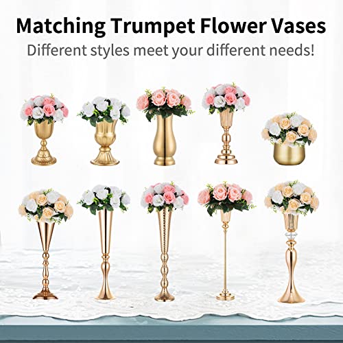 NUPTIO Flower Balls for Wedding Centerpieces - 6 Pcs 9.5 inch Diameter Fake Flower Ball Arrangement Bouquet Party Centerpieces for Tables - Dusty Rose Bouquet Centerpiece Flowers for Wedding Table | 6 Pcs 9.5 inch Artificial Rose Bouquet Arrangements for