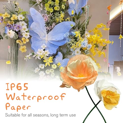 Champagne Gold White Orange Flowers Decoration for Party - color: S-mixed Color-a