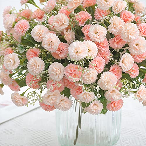 5 Forks 20 Artificial Flower Small Lilac Bouquet Fake Flowers,White Pink - color: White Pink