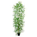 Nearly Natural 9ft. Artificial Green Bamboo Tree - size: 9ft