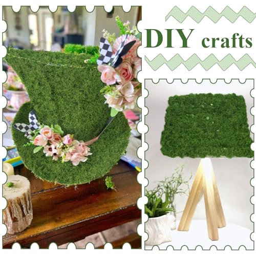 FAICOIA 2 Pcs Fake Moss Rolls Table Runner for Decoration 12" x 71" Artificial Moss for Plants Indoor Dark Green Faux Grass Rug for Planters Crafts DIY Table Fairy Garden Floral Wedding 30 x 180cm - color: Dark Green, 2 Pcs-12 X 71 Inch/30x180cm