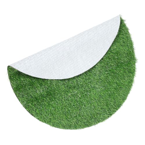 BESPORTBLE Manhole Cover Decoration Lawn Carpet Turf Rug Placemats Fake Grass Table Settings for Dining Table Decor Grass Mat Dining Table Mats Green Plants Plastic Coffee