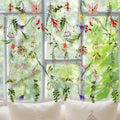 4 Pcs Artificial Wildflower Garland 9.3 ft Garden Vine Decorations Spring Hanging Flower Decoration with 10 Hooks Fake Wildflower Backdrop for Classroom Windows Wedding Party Home Outdoor
