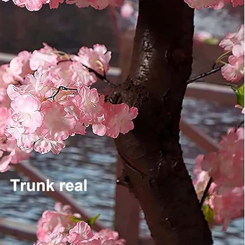 Artificial Cherry Blossomtree Handmade with Cherry Blossom Branches for Indoor Landscaping Wedding Decorations Outdoor Hotel Decoration (001, H6.5ftxL6.5ft) - color: 001, size: H6.5ftxL6.5ft