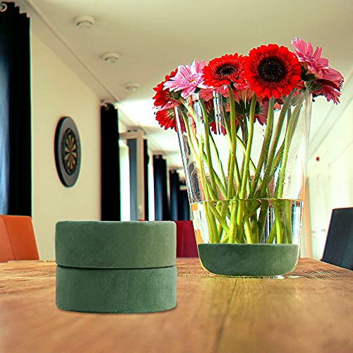 Max Shape Round Floral Foam Blocks, 4.72'' Dry Floral Foam for Artificial Flowers.Craft Project,Wedding Aisle Flowers,Arty Decoration - size: 4.72''