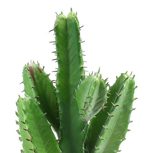 Bluecell 2pcs Real Looking Artificial Cactus Plant DIY Material for Home Decoration Flower Arrangement