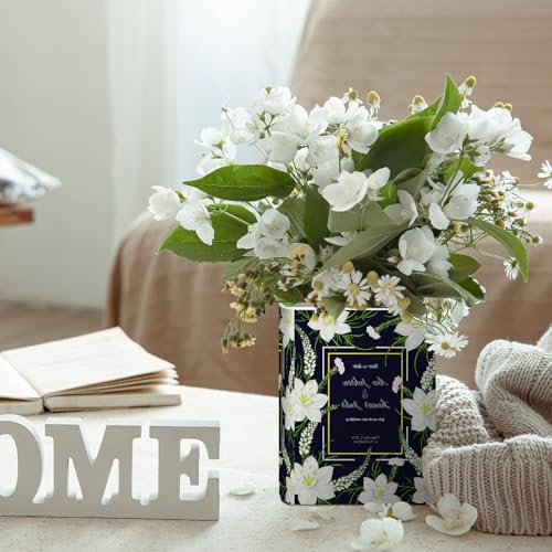 Honeydak 3 Set 5.9 Inch Book Shaped Vase Ready to Paint Your Own Ceramic Book Flowers Vase Ceramics to Paint DIY Unpainted Paintable Kit Crafts with Acrylic Brush Palette for Adults