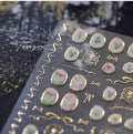 Flower Nail Art Stickers - 5D Bronzing Tulip Design Nail Decals 1PCS Embossed Jelly Floral Adhesive Nail Accessories Spring Sparkling Bow Supplies Stickers for Manicure Art - style: Style8-Bronzing Tulip