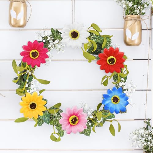 50 Pcs Sunflowers Artificial Flowers Heads, Silk Flowers Fake Sunflowers Heads, 2.76 Inch Beige Sunflower Heads Fabric Floral for DIY Wreath, Party, Background, Floral Arrangement - color: Beige