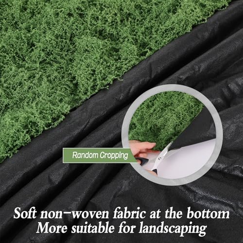 Artificial Moss Mat, 39.4 x 39.4 Inch Fake Moss for Crafts, Faux Greenery Sheet for Indoor Plants, DIY Planters, Fairy Garden, Wedding Table Centerpieces - size: 39" x 39"