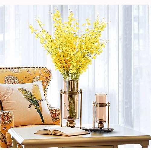 ESTELAR Flower Vase Nordic Modern Simple Light Luxury Transparent Glass Vase Decoration Living Room Table Entrance Flower Arrangement Decoration Vase for Flowers (Size : Small) - size: Small