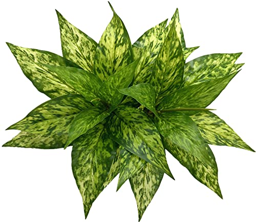 Artificial Agave Fake Plants, Faux Shrubs Grass Bushes Plant Plastic Flowers for Wedding Party Office Indoor Outdoor Room Yard Garden Greenery Leaves Decor Planter Filler Decoration Yellow 2 Pack - color: Agave Grass/ Yellow/ 2 Pcs